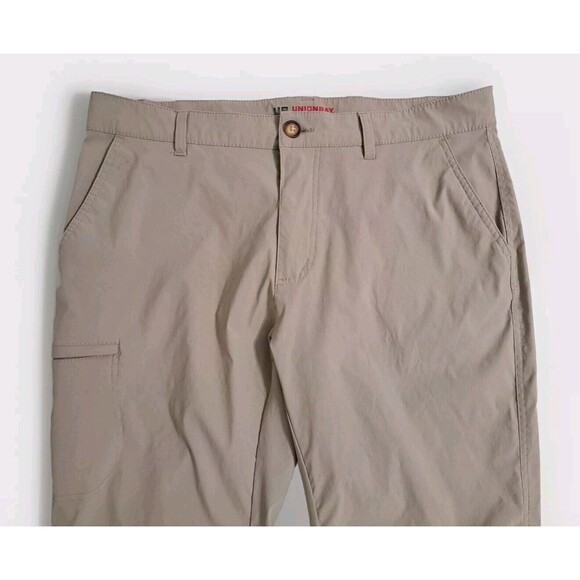 Union Bay UB Active Mens 38x34 Tech Khaki Performance Nylon Stretch Cargo Pants - Picture 2 of 10